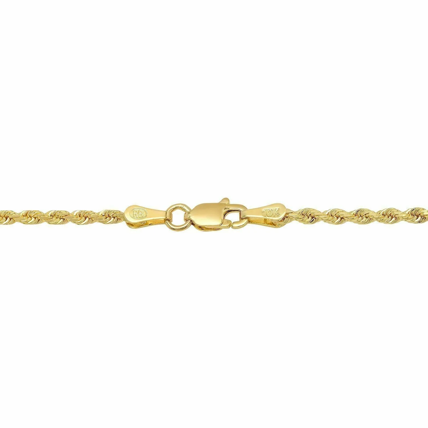 Solid 10k Yellow Gold Rope Chain 1mm-10mm Diamond Cut Pendant Necklace16"-30" - Image 20