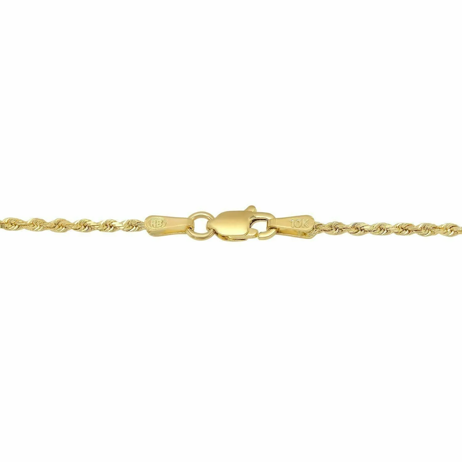 Solid 10k Yellow Gold Rope Chain 1mm-10mm Diamond Cut Pendant Necklace16"-30" - Image 4