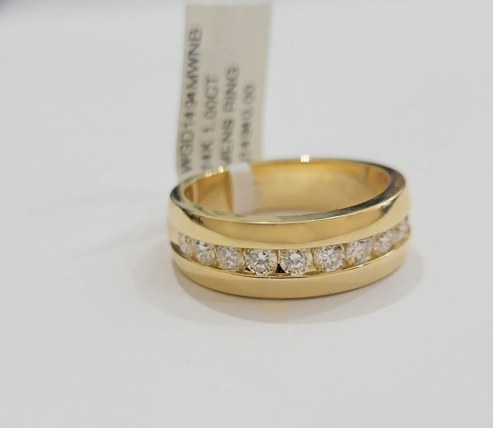 Solid 14k Gold 1CT Diamond Mens Band Wedding Engagement Ring Sizes 6,7,8,9,10,11 & 12 - Image 2