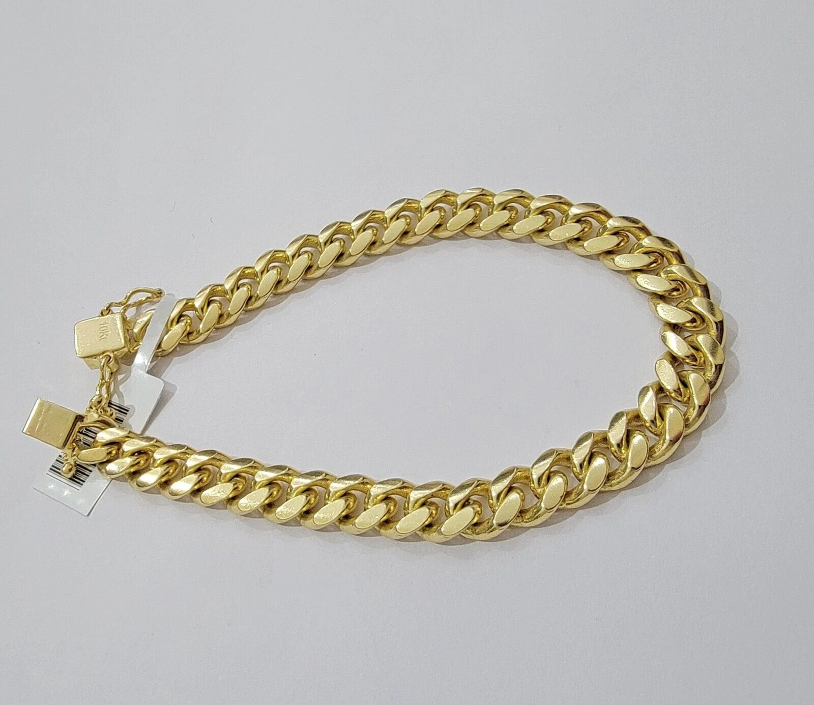Solid 14k Gold Bracelet 7mm Miami Cuban Link 7.5 Inch Real 14kt Yellow Gold Mens - Image 6