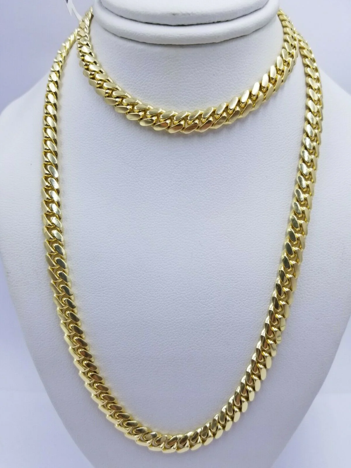 Solid 14k Gold Chain Necklace 22" Miami Cuban Link 6mm men Women 14kt Yellow Gol - Image 6