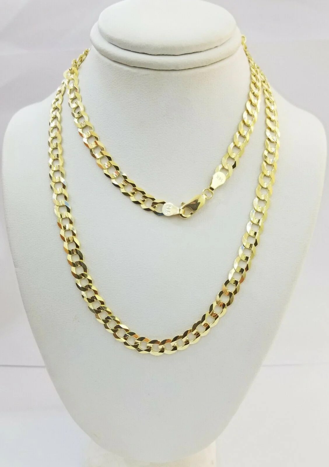 Solid 14k Gold Cuban Link Chain 6mm Necklace 20" 22" 24" 26" 28 REAL Yellow Gold - Image 3