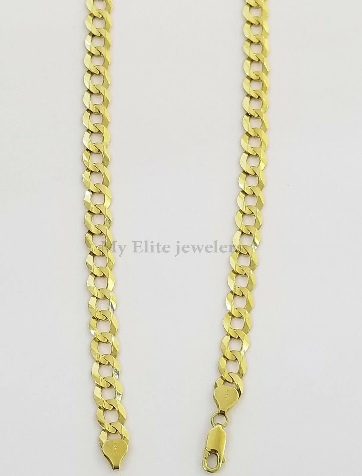 Solid 14k Gold Cuban Link Chain 6mm Necklace 20" 22" 24" 26" 28 REAL Yellow Gold - Image 5
