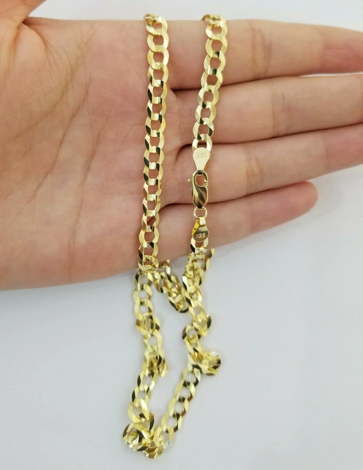 Solid 14k Gold Cuban Link Chain 6mm Necklace 20" 22" 24" 26" 28 REAL Yellow Gold - Image 6