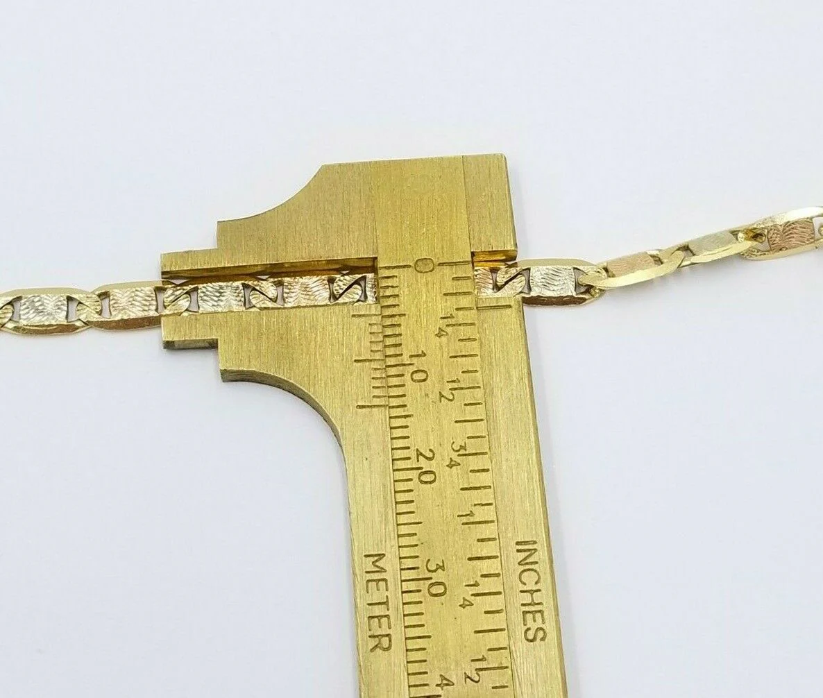 SOLID 14K Gold Necklace Men Women 5mm 18" 20" 22" 24" Heavy REAL 14KT Trio Gold - Image 5