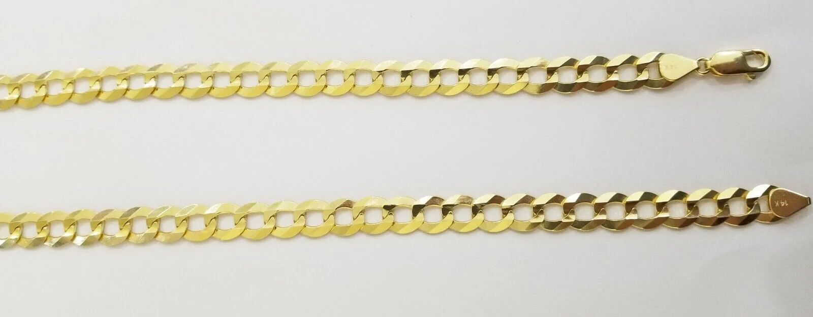 Solid REAL Yellow Gold 14k Gold Cuban Curb Link Chain 24 inch Necklace 10mm - Image 4